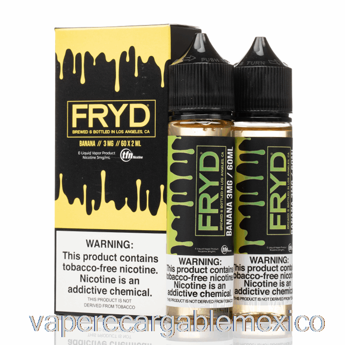 Vape Recargable Banana - E-líquido Fryd - 120ml 0mg